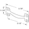 Prime-Line 4 in. Satin Nickel Sash Lift Stamped Steel (Single Pack) F 2876 - alternate 3